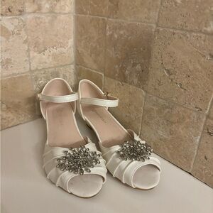 White Trish Scully heels
